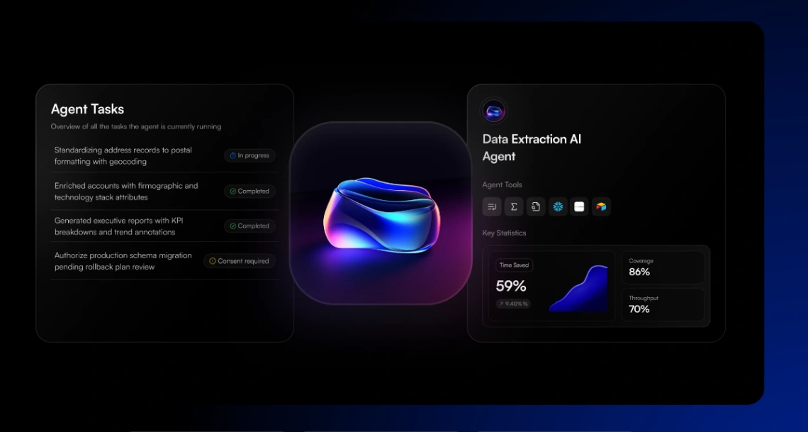 Data Extraction Agent web application template