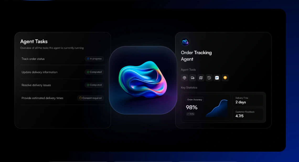 Order Status AI Agent web application template