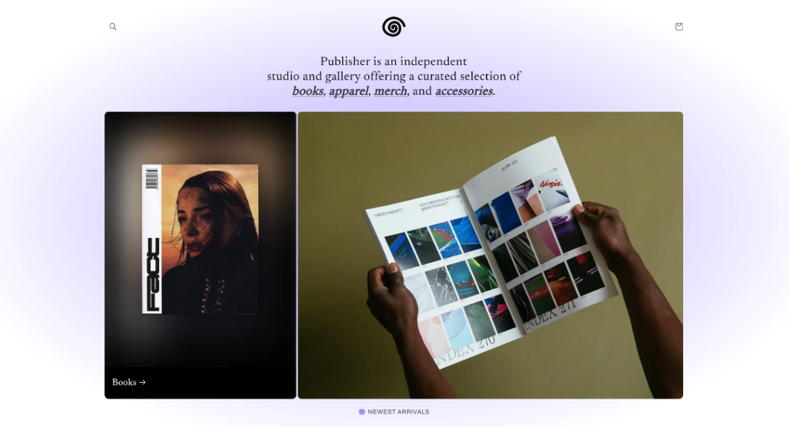 Independent studios website template