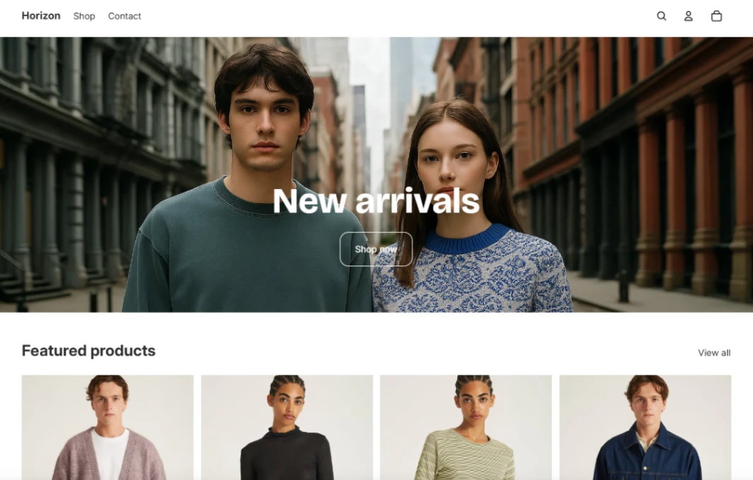 Modern Ecom Store website template