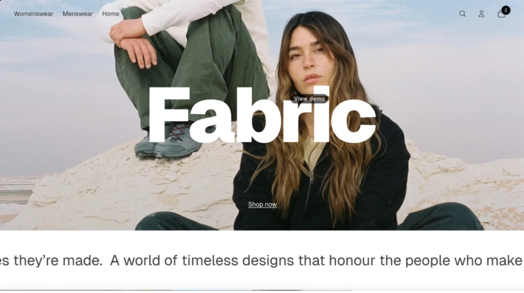 Modern Retail Storefront website template