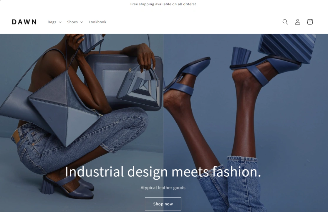 Minimalist Product Shop website template