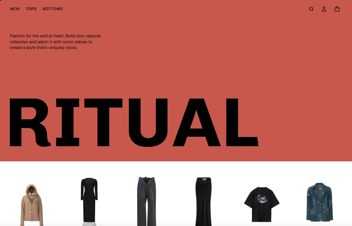 Luxury Designer Store website template