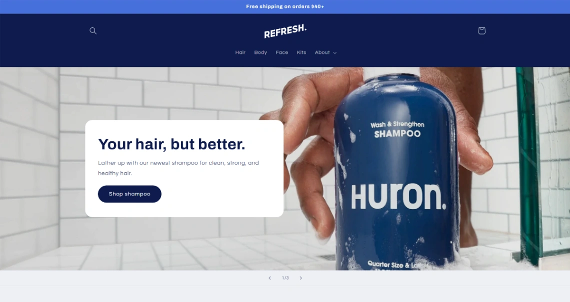 Brand shop website template