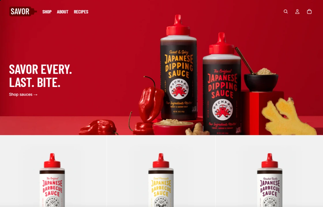Food & Beverage Store website template