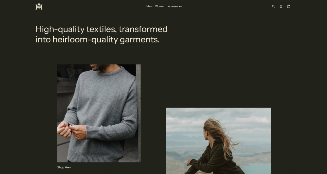 Fashion shop website template