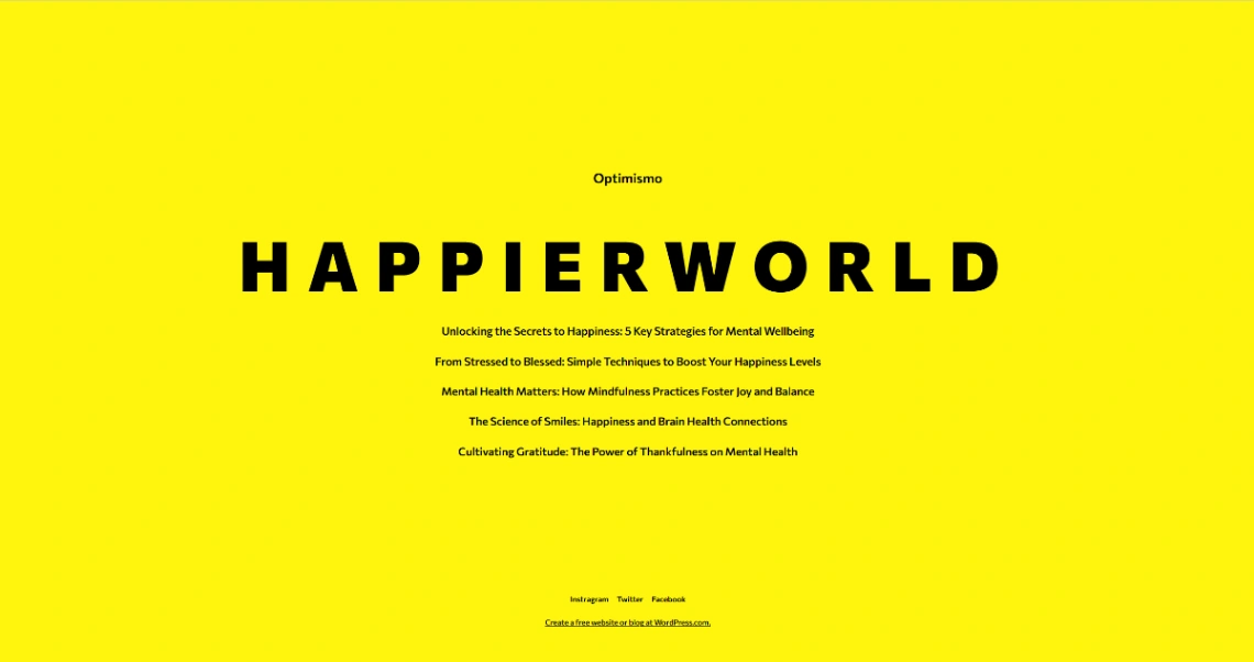 Simple blog website template