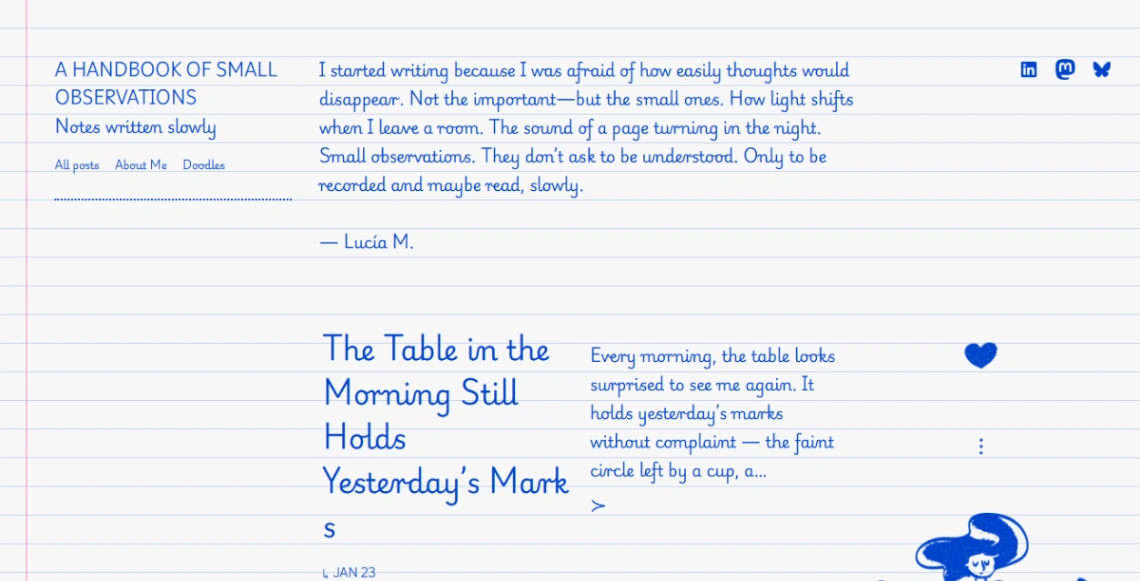 Personal Writers Blog website template