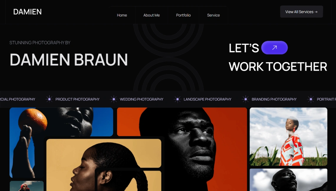 Personal Brand website template