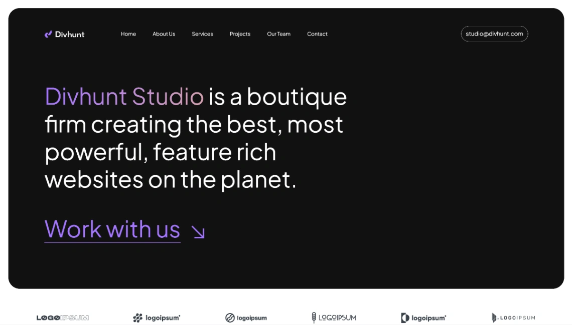 Creative Agency website template