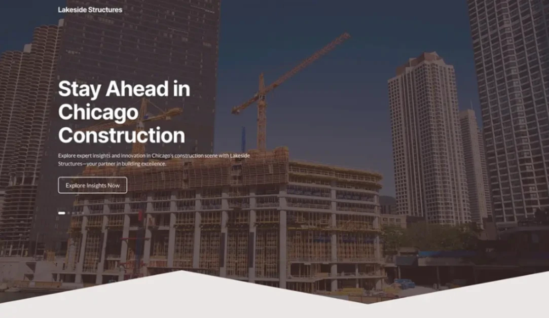 Construction Company website template