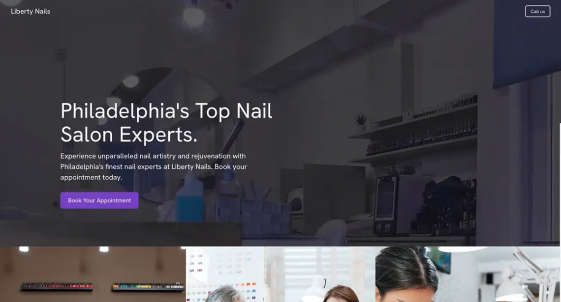 Nail Salon website template