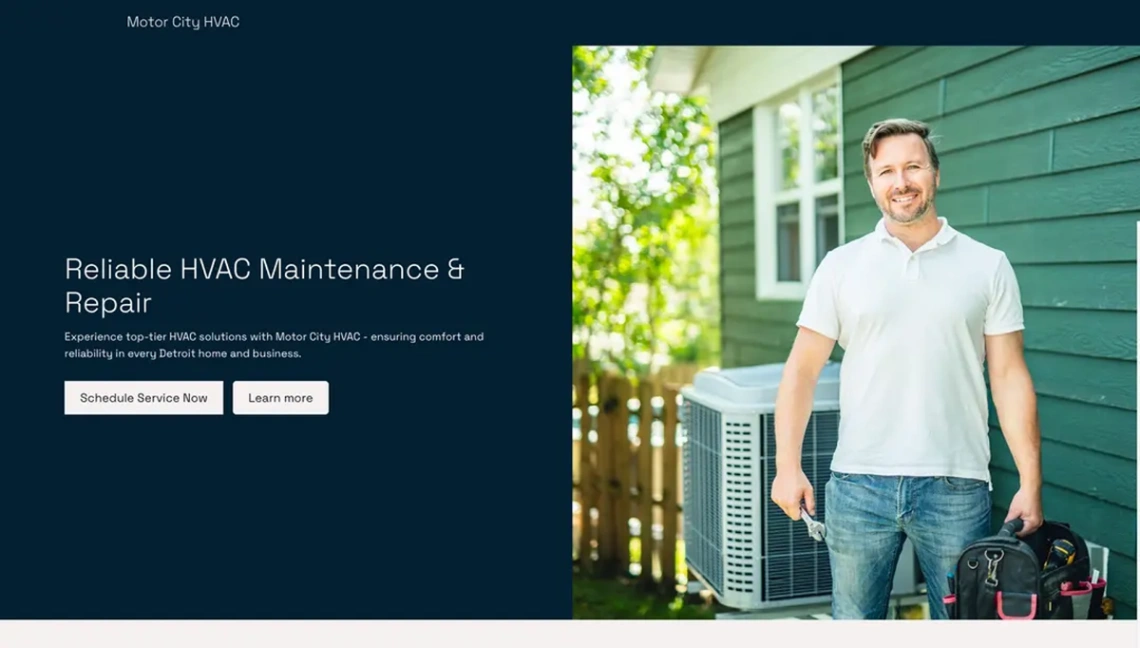 HVAC Service Company website template