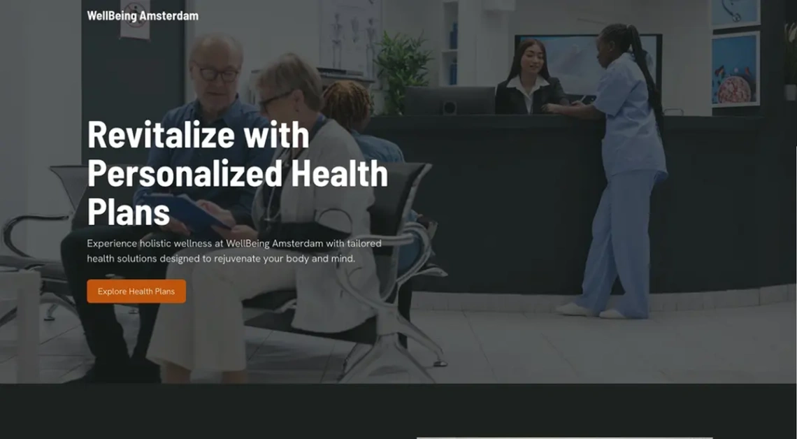 Wellness Center website template