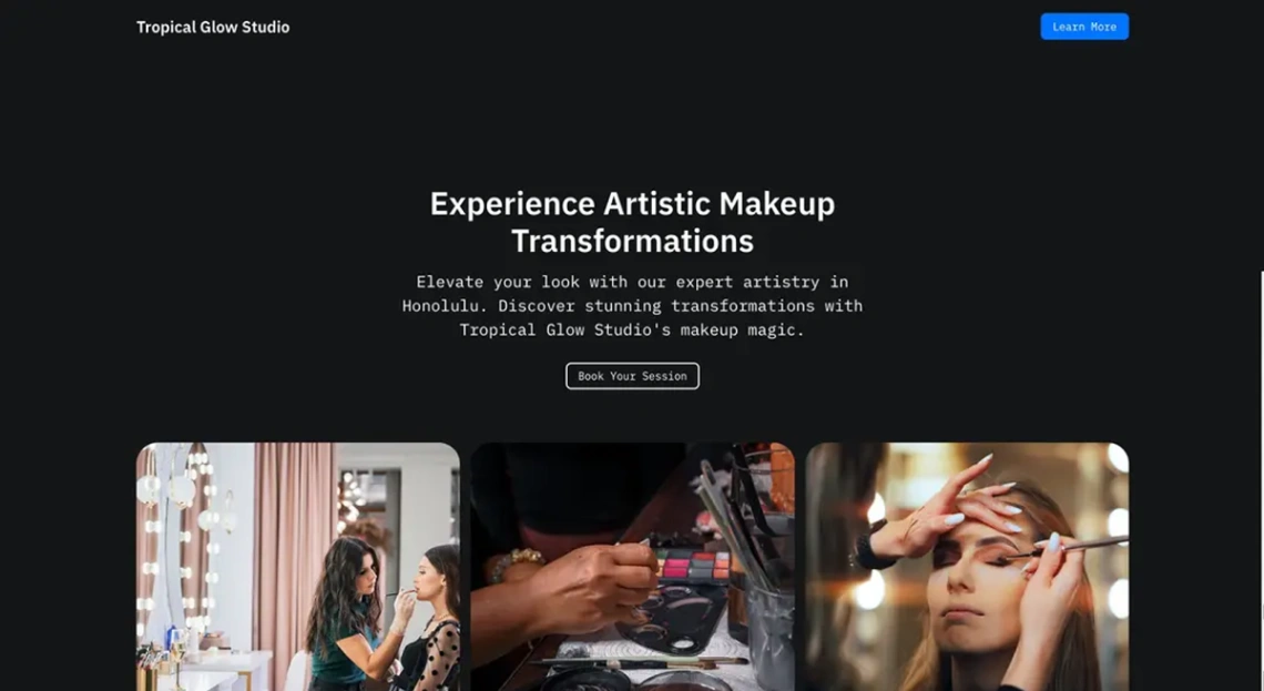 Makeup Artist Portfolio website template