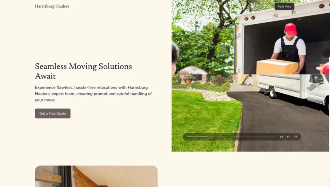 Relocation Company website template