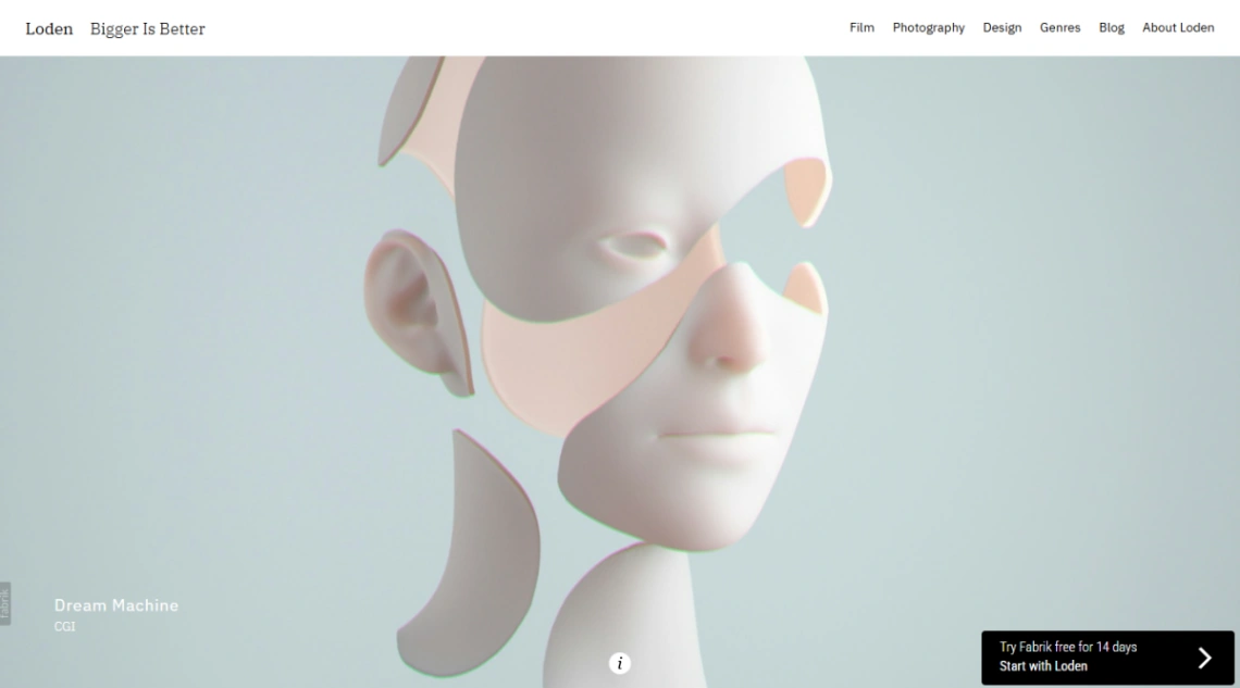 Full Screen Portfolio website template