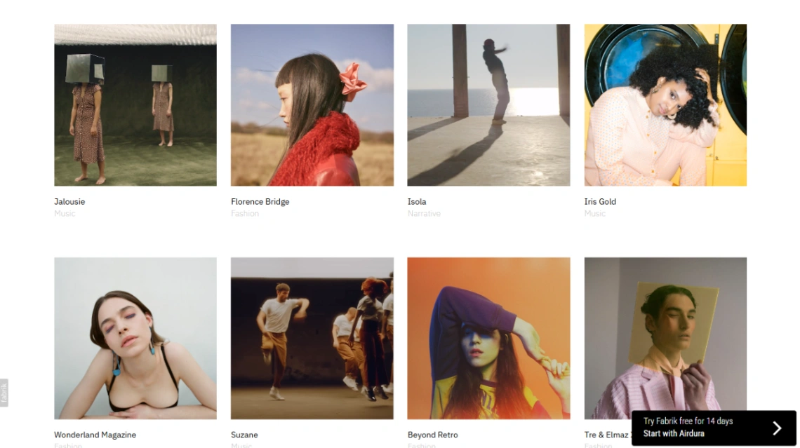 Multimedia Portfolio website template