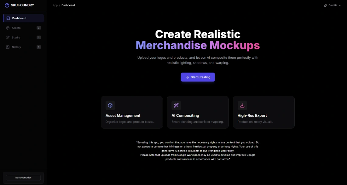 Product Mockup Visualization web application template