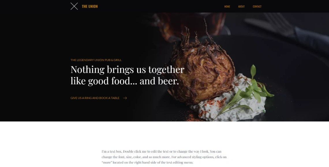Pub and Grill website template