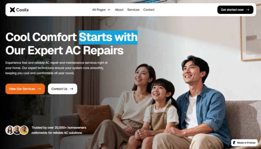 AC Service website template