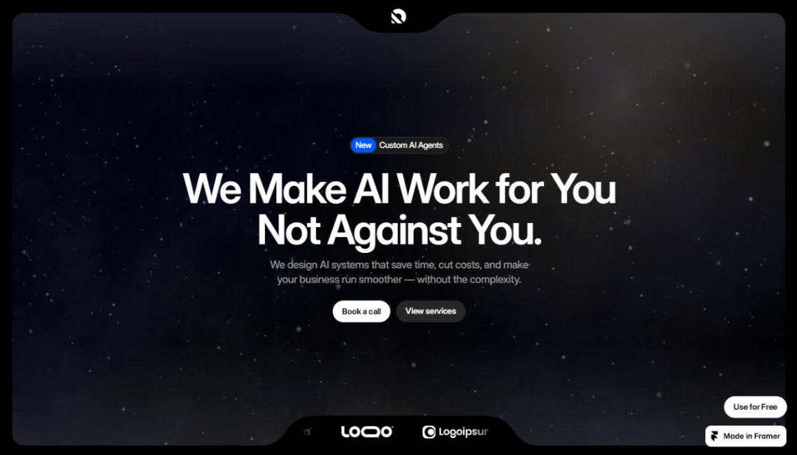 AI Consulting website template
