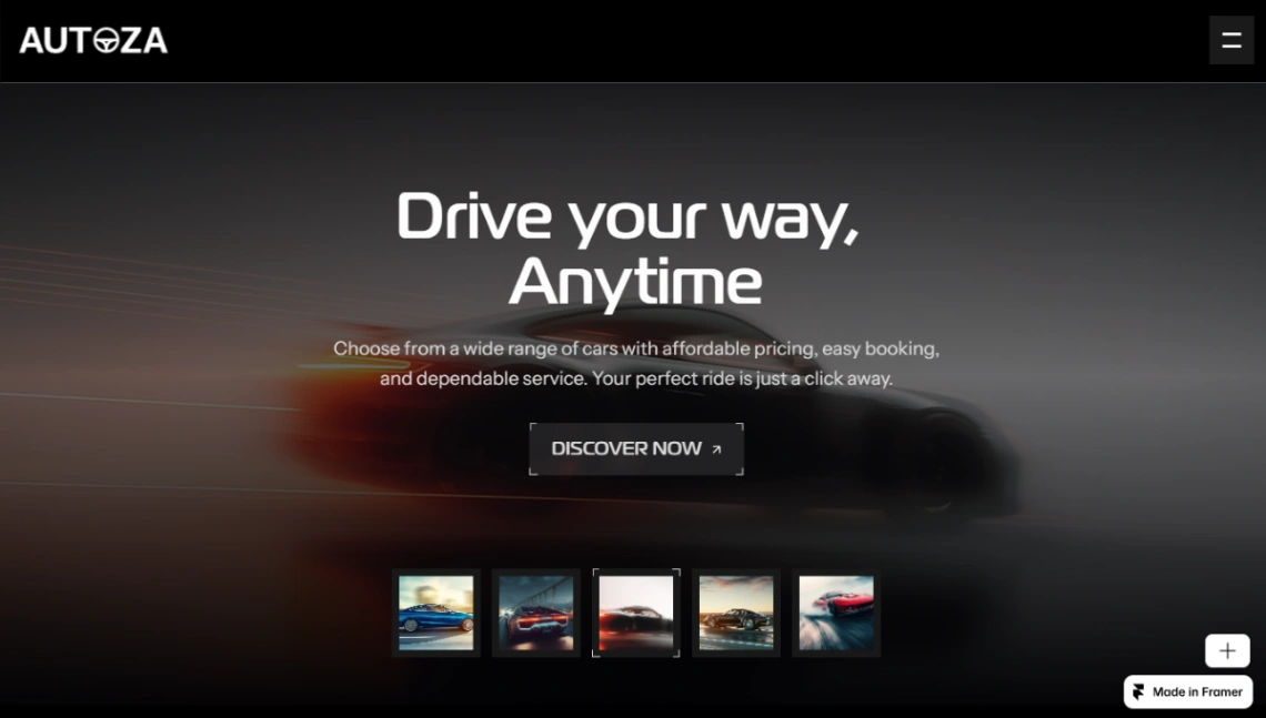 Car Rental website template