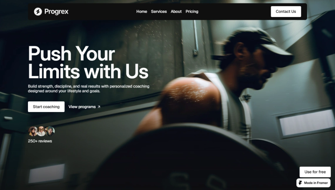 Personal Coaching website template