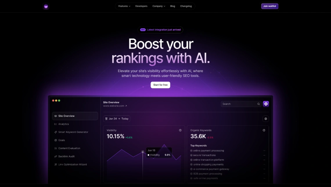 Framer Elements website template
