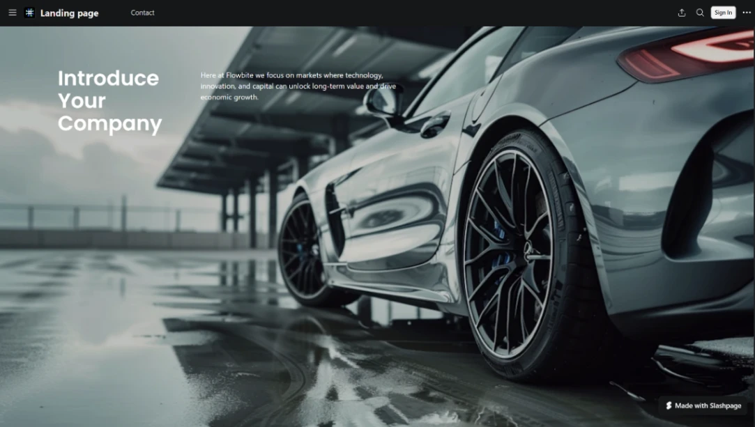 Automotive Service website template
