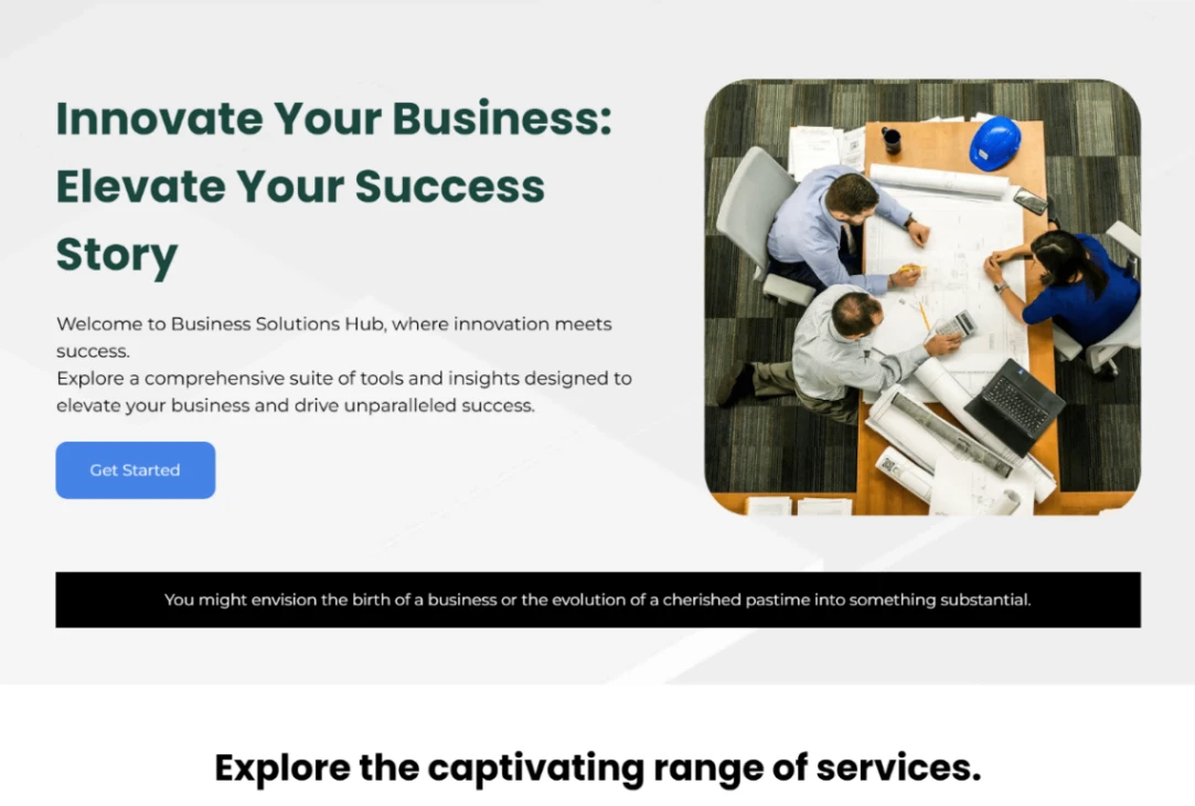 Home Business website template