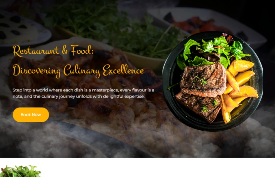 Restaurant & Food website template