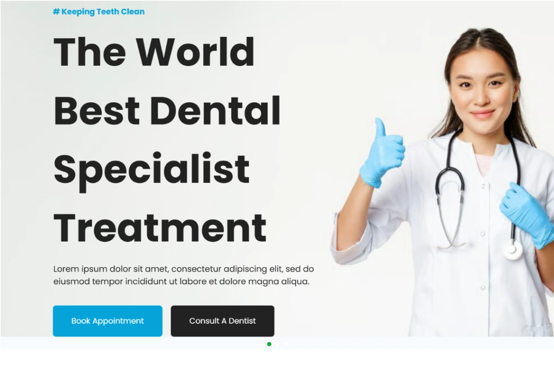 Dental Specialist website template