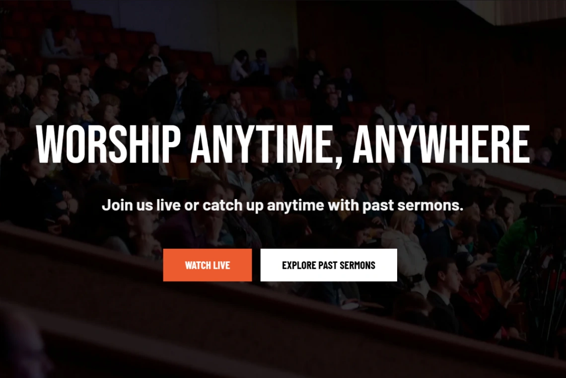 Church website template
