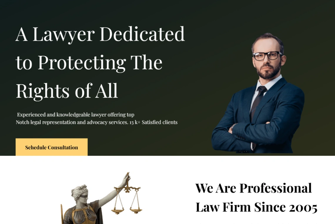Law Firm website template