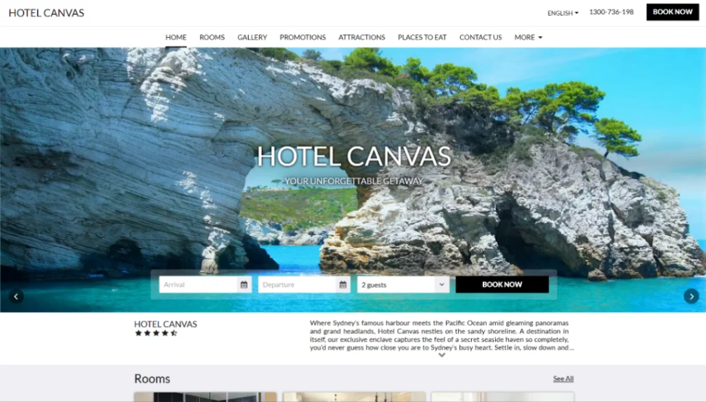 Independent Hotel website template