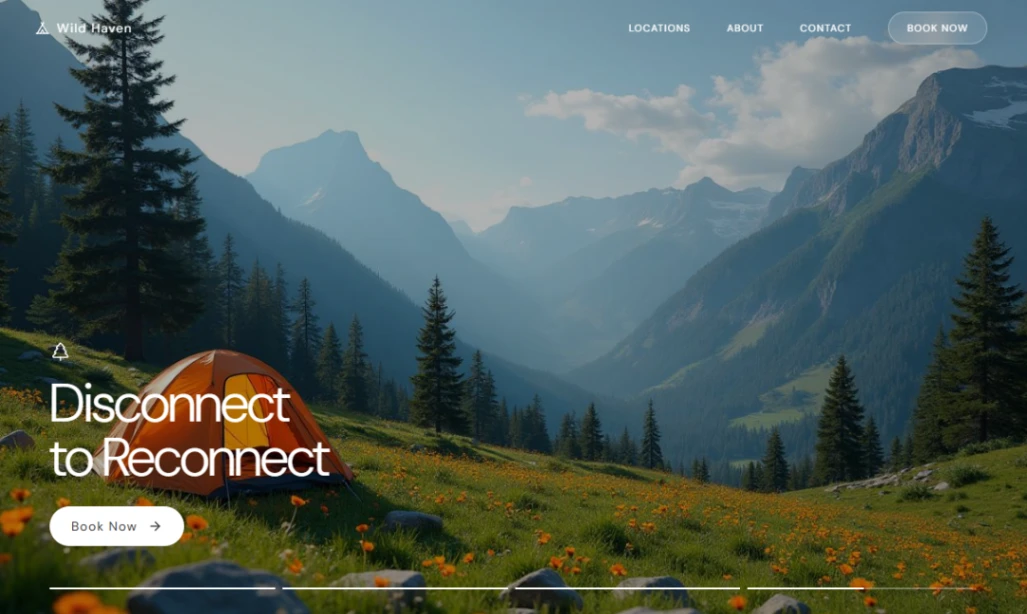 Outdoor Camping & Travel website template