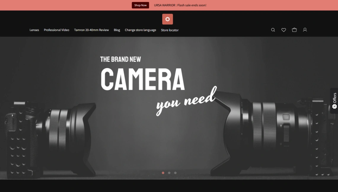 Electronic Store website template
