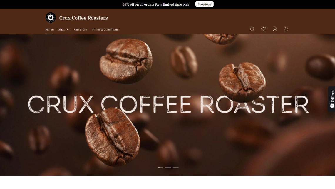 Retail Store website template