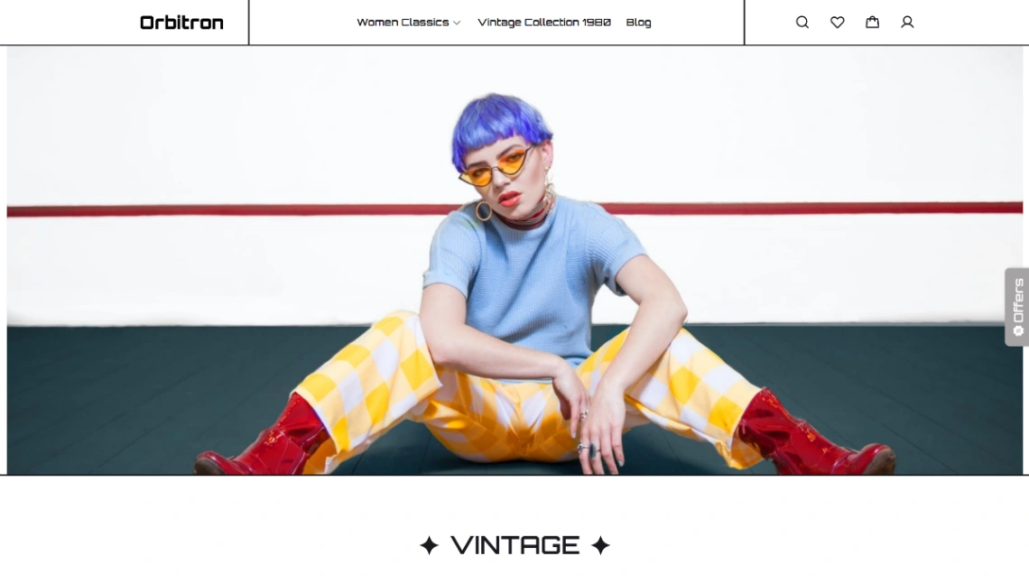 D2C Brand website template