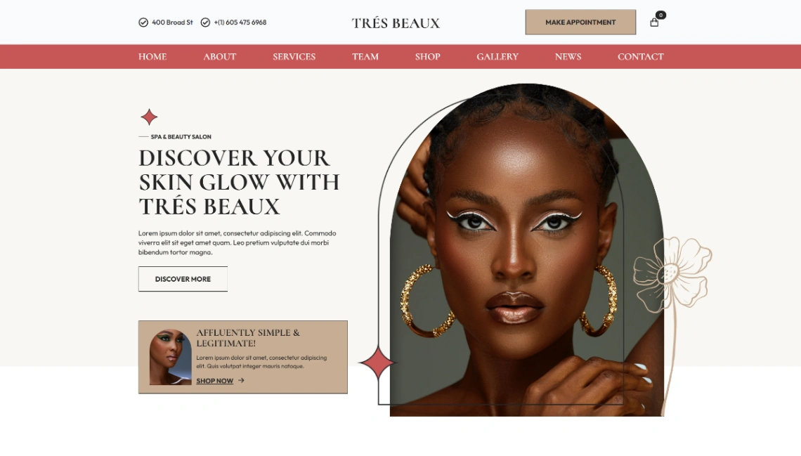 Spa & Beauty Salon website template