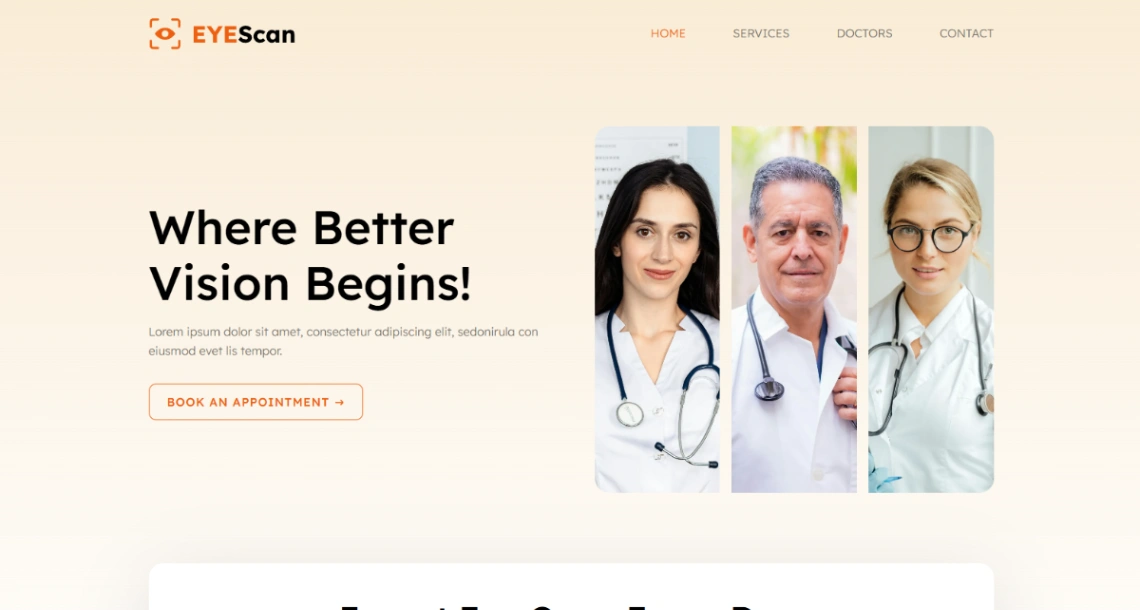Eye Care Clinic website template