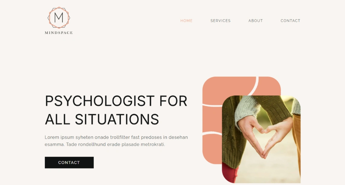 Mental Health Counselor website template