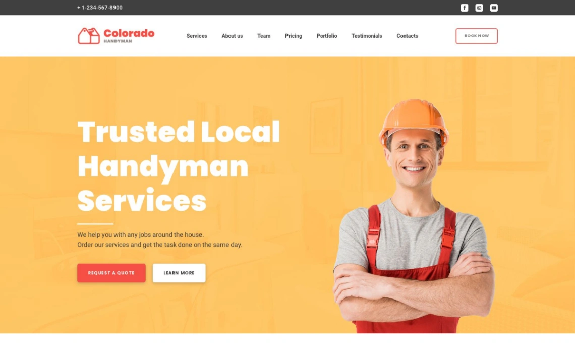 Local Handyman Services website template