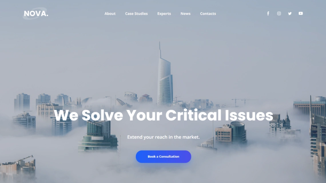 Strategic Business Consulting website template