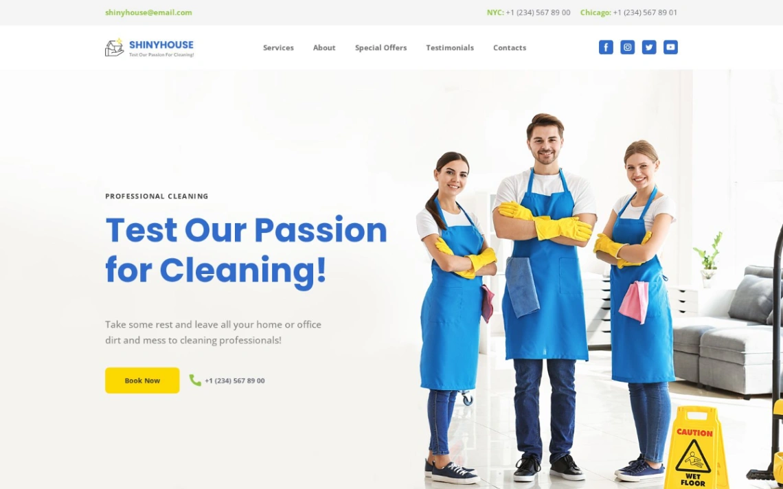 Pro Cleaning Services website template