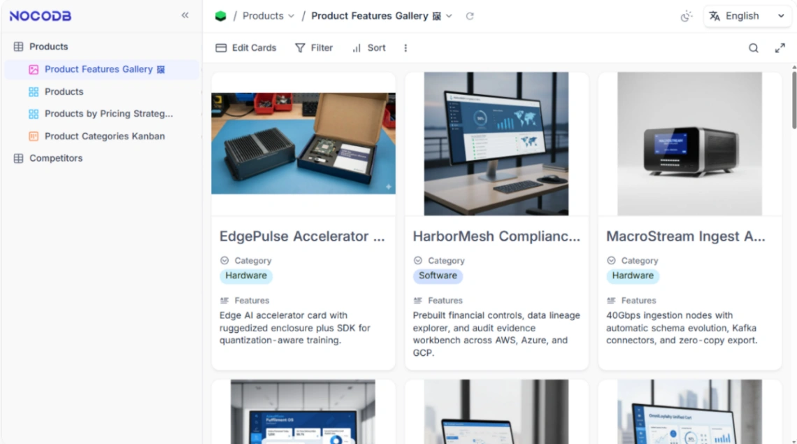 Competitive Analysis web application template