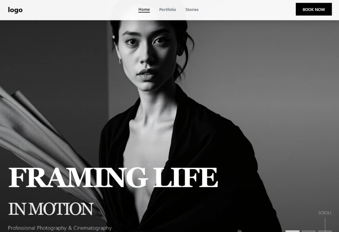 Photography Portfolio website template