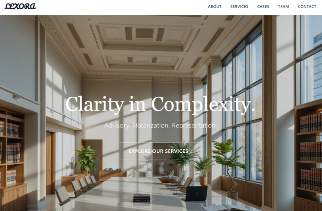 Legal Services website template