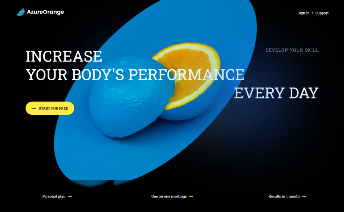 Startup Website website template